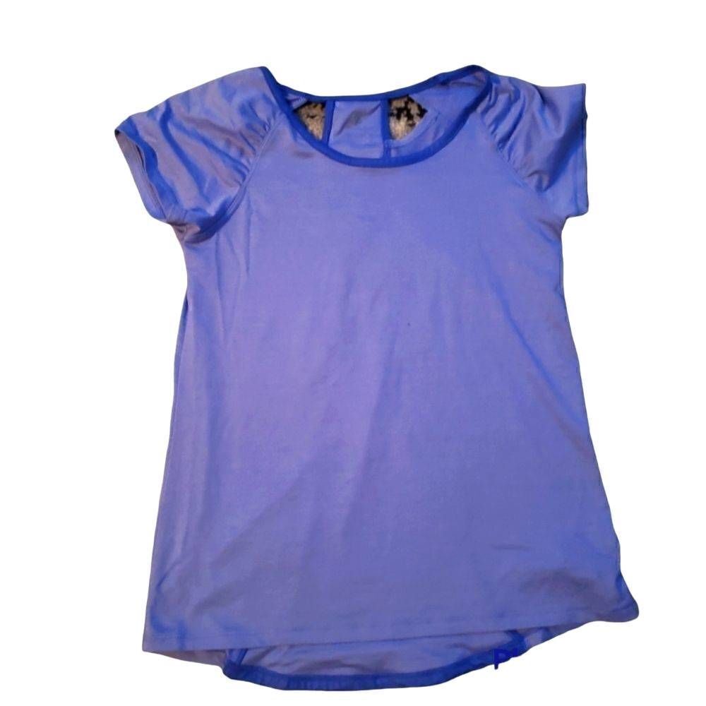C9 by Champion Girls Blue Dri Fit Shirt with Shoulder Cutouts - Size 7/8